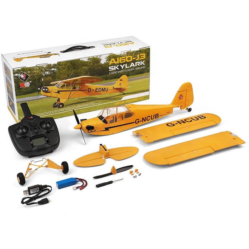 Wltoys XK A160 J3 Skylark RTF | 3D/6G-gyro | 2.4G radio-ohjattava akrobaattipurjelennokki | Harjaton moottori | EPP-vaahtorunko