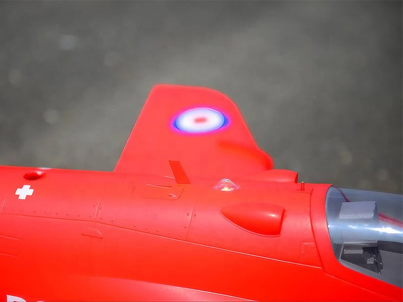 FMS Bae Hawk Red Arrow 80mm EDF | RC-suihkulennokki | PNP | 12-lapainen tuuletin | Predator 100A ESC | Metalliservot | Korkea yksityiskohtaisuus