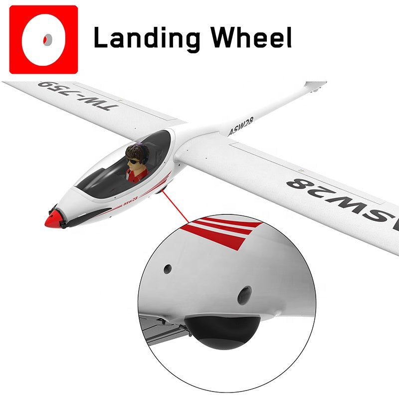 Volantex ASW28 759-1 | 2600mm kärkiväli | 30A ESC | Harjaton moottori | PNP | EPO-vaahto | Muovirunko | FPV-yhteensopiva | RC-purjelennokki