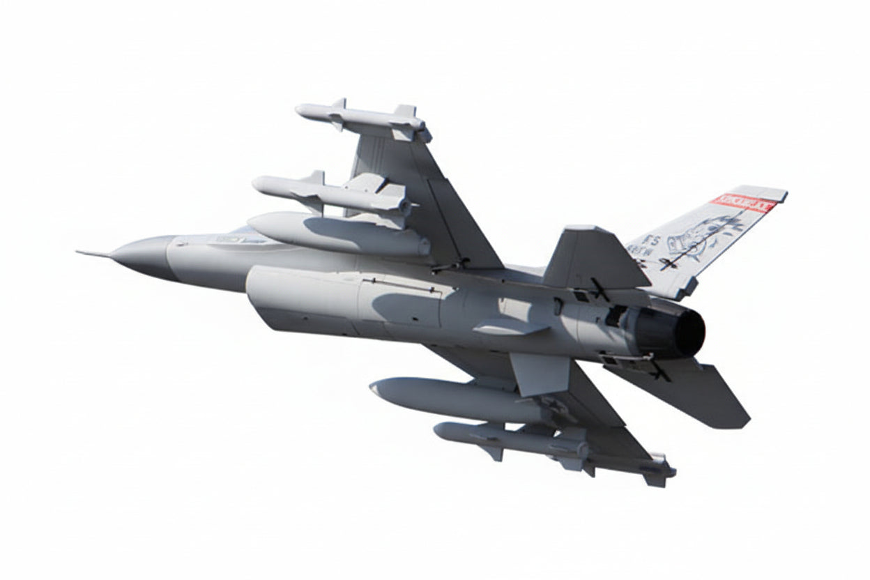 3D-akrobaatti RC-lennokki F-16 Fighting Falcon | EPP-vaahto | Sähkökäyttöinen | Nopea pienoislentokone