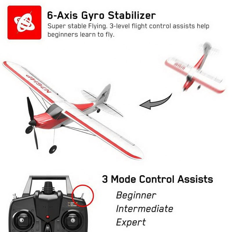 Volantex Sport Cub 500mm RTF | Gyro-vakautettu helppolentoinen EPP RC-lentokone | Valmis lentoon
